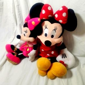 2 Minnie Mouse plushies